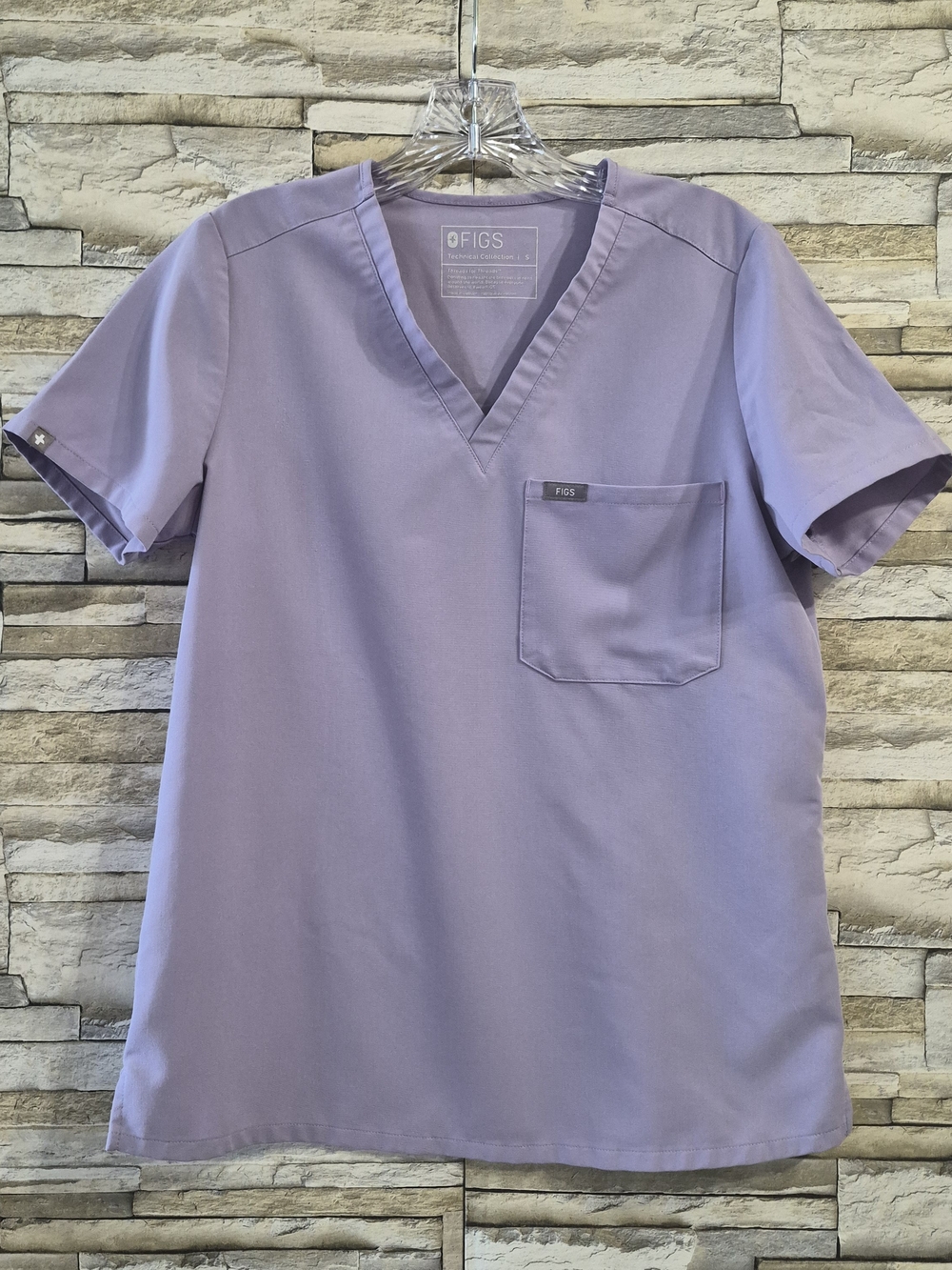 ​FIGS Casma Scrub Top Women's S Purple Lavender Medical Nurse Uniform Comfort
